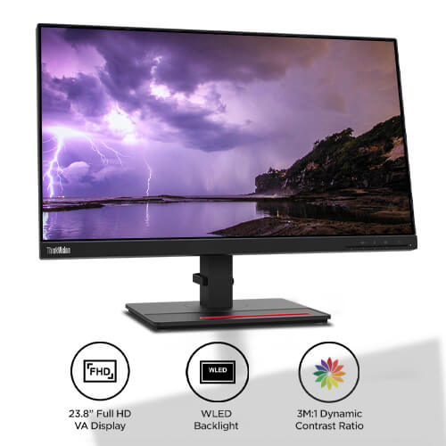 ThinkVision T24i-20 60.45cms (23.8) FHD Monitor